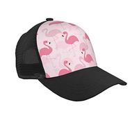 Pink Flamingo Baseball Cap Dad Hat Trucker Hat Damen Herren Snapback Verstellbarer Modischer Trendiger Hip Hop Hut Low Profile