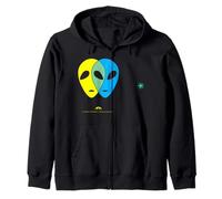 Pink Floyd Alien Heads Psychedelische Blume Kapuzenjacke