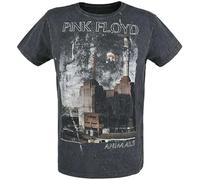 Pink Floyd Animals Männer T-Shirt Charcoal L 100% Baumwolle Band-Merch, Bands