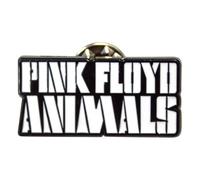 Pink Floyd Animals Mono Text Logo Pin Badge One Size