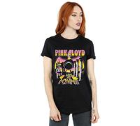 Pink Floyd Damen Live At Pompeii Volcano Boyfriend Fit T-Shirt Schwarz Medium