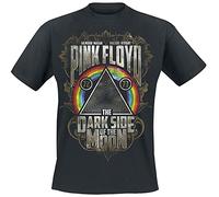 Pink Floyd Dark Side - Gold Leaves Männer T-Shirt schwarz M 100% Baumwolle Band-Merch, Bands