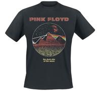 Pink Floyd DSTOM Pyramids Vintage Männer T-Shirt schwarz S 100% Baumwolle Band-Merch, Bands