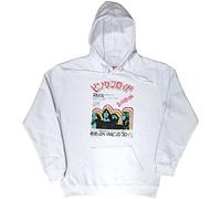 Pink Floyd Kapuzenpullover Japanese Poster Band Logo Nue offiziell Herren Weiß M