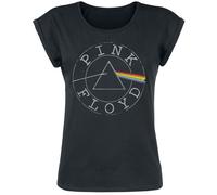Pink Floyd Logo Circle T-Shirt schwarz in M