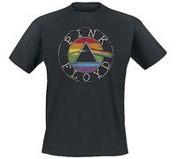 Pink Floyd Logo Rainbow Männer T-Shirt schwarz XL 100% Baumwolle Band-Merch, Bands
