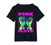 Pink Floyd Neon Division Bell T-Shirt, Damen Große Größen, Schwarz, 2X