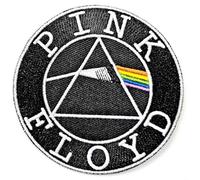 Pink Floyd Patch Dark Side of the Moon Circle Logo Nue offiziell Schwarz Iron On Piccola