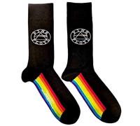 Pink Floyd Socken Spectrum Sole Band Logo offiziell Herren Schwarz (UK Size 7 -