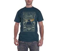 Pink Floyd T Shirt Carnegie Hall Live Poster Nue offiziell Herren Denim Blau L