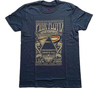 Pink Floyd T Shirt Carnegie Hall Poster Nue offiziell Damen Navy Blau M