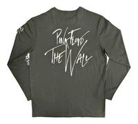 Pink Floyd T Shirt The Wall Hammers Logo Nue offiziell Unisex Grün Long Sleeve XXL