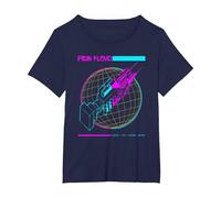 Pink Floyd Wish You were Here Grid T-Shirt, Damen Große Größen, Marineblau, 2X