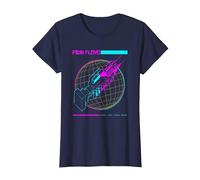 Pink Floyd Wish You were Here Grid T-Shirt, Damen, Marineblau, XXL