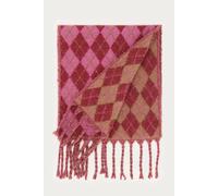 Pink karierter Schal mit Fransen | My Jewellery One size Pink