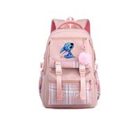 (Pink) Lilo & Stitch Rucksack Kinder Jungen Mädchen Schulrucksack USB Schultertasche·