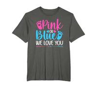 Pink Or Blue We Love You Baby-Ankündigungsparty T-Shirt