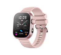 (Pink) Smart Watch Armband 2.01 AI Voice Schlaf Herzfrequenz Blutdruck Bluetooth Telefon Musik Fitness Erwachsene
