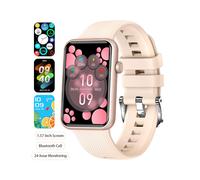 (Pink) Smartwatch für Erwachsene, Smart-Armband, Fitness, Mädchen, Blutdruck, Herzfrequenz, IP67, wasserdicht,