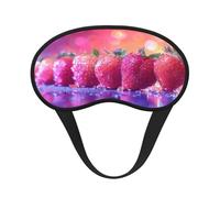 Pink Strawberry Ultimative Augenmaske zum Schlafen, weiche und bequeme Augenmaske, entspannende Nulldruck-Nacht-Augenbinde