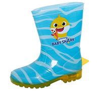 Pinkfong Baby Shark Gummistiefel für Kinder, Gummistiefel, Jungen, Charakter-Regenschuhe, Mädchen, leuchtende Schneestiefel, blau, 23 EU