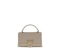 Pinko Umhängetasche Love Lady Puff Classic CL Nappa Chevron Beige/Smoke-Grey Gr. unisize für Damen