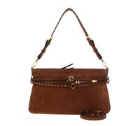 PINKO Belt Bag Classic Suede Brown - Lion - Antique Gold