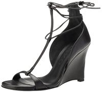 Pinko Block Sandale Nappa, Keilabsatz Damen, Z99_Schwarz Limousine, 35 EU, Z99 Schwarz Limousine, 35 EU