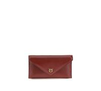 PINKO Bordeaux Kalbsleder Bos Taurus Clutch Bag Einheitsgröße