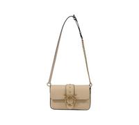 Pinko Umhängetasche Love Bag One Mini Slouchy Leder Beige Gold UNI