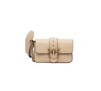 Pinko Umhängetasche Love Bag One Mini Slouchy Leder Beige Gold UNI