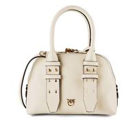 PINKO Bowling Bag Handtasche Leder 21 cm beige