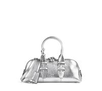 Pinko Bowling Horizontal Handtasche silber, Leder, Damen