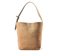 PINKO Bucket Schultertasche Leder 41 cm beige