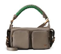 PINKO Cargo Schultertasche Leder 31 cm grau