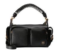 PINKO Cargo Schultertasche Leder 31 cm schwarz
