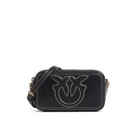PINKO Carrie Camera Mini Bag Umhängetasche Leder 18 cm nero-antique gold (TAS023747)