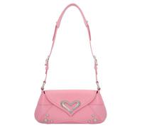 PINKO Classic 520 Schultertasche Leder 30 cm rosa marino-brushed silver