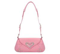 PINKO Classic 520 Schultertasche Leder 30 cm rosa marino-brushed silver