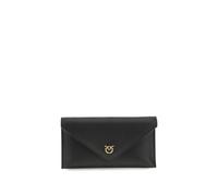 PINKO Clutch-Tasche aus schwarzem Kalbsleder Bos Taurus Einheitsgröße