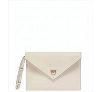 Pinko Clutches - Envelope Design White Leather Clutch - Gr. unisize - in Weiß - für Damen