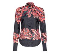 PINKO Criminale Camicia Raso St. Riga Tropicale Black/red Multi Größe: 40 | Business hemden Outlet | Damen | Schwarz