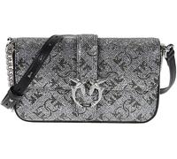 Pinko Crossbody Bags - Love One Slouchy Baby Bag Metallic - Gr. unisize - in Gunmetal - für Damen