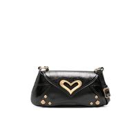 Pinko Damen 520 Shoulder Classic Naplack Vintage Tasche, Z99m_Black Limousine-Chocolate Gold