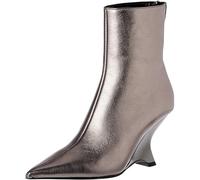 Pinko Damen Albeniz Stiefel aus Leder Stiefelette, Z99 Schwarz Limousine, 36 EU
