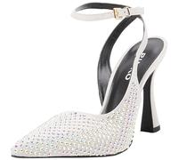 Pinko Damen Lisette Slingback Wildleder Strass Pumps, Z20 Crystal, 38 EU