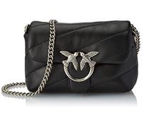 Pinko Damen LOVE BABY PUFF MAXI QUILT 1 CL Handtasche, Z99O_NERO-OLD SILVER, U