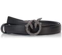 Pinko Damen Love Berry H2 Belt VIT.Seide Schnalle Jewel Gürtel, Z99b_Black Limousine Block Color, 42