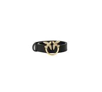 Pinko Damen Love Berry Simply Belt H3 VIT. Grtel, Z99q_schwarz-Antique Gold, L