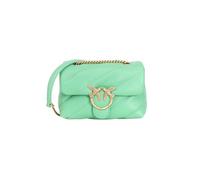 Pinko Damen Love Puff Mini Cl Sheep Nappa Tasche, T36q_Mint-Antique Gold